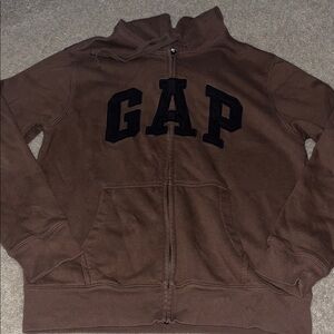 GAP Cozy Brown Zip-Up Hoodie